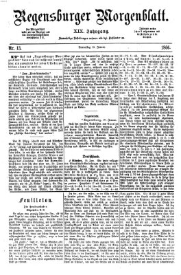 Regensburger Morgenblatt Donnerstag 18. Januar 1866