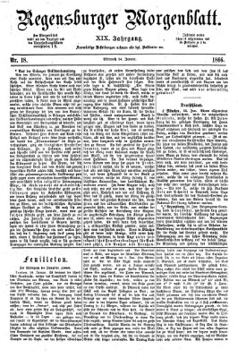 Regensburger Morgenblatt Mittwoch 24. Januar 1866