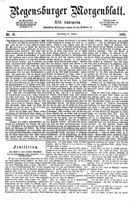 Regensburger Morgenblatt Donnerstag 25. Januar 1866