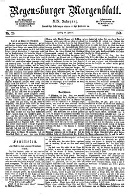 Regensburger Morgenblatt Freitag 26. Januar 1866