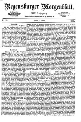 Regensburger Morgenblatt Sonntag 11. Februar 1866