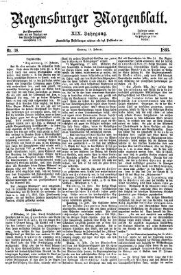 Regensburger Morgenblatt Sonntag 18. Februar 1866