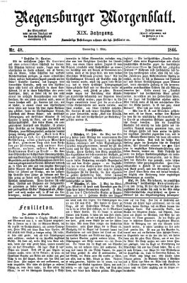 Regensburger Morgenblatt Donnerstag 1. März 1866