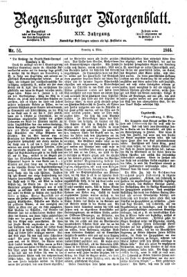 Regensburger Morgenblatt Sonntag 4. März 1866