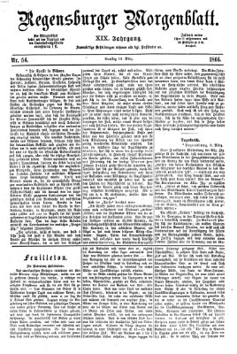 Regensburger Morgenblatt Samstag 10. März 1866