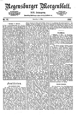 Regensburger Morgenblatt Donnerstag 15. März 1866