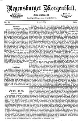 Regensburger Morgenblatt Freitag 16. März 1866