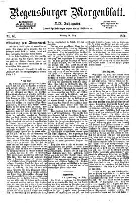 Regensburger Morgenblatt Sonntag 18. März 1866