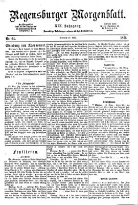 Regensburger Morgenblatt Mittwoch 21. März 1866