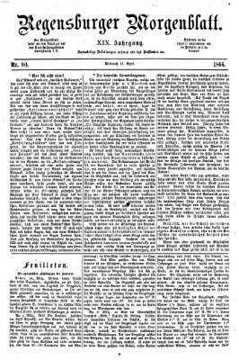 Regensburger Morgenblatt Mittwoch 11. April 1866