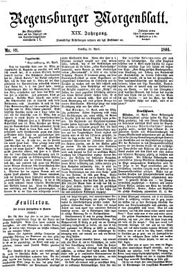 Regensburger Morgenblatt Samstag 21. April 1866