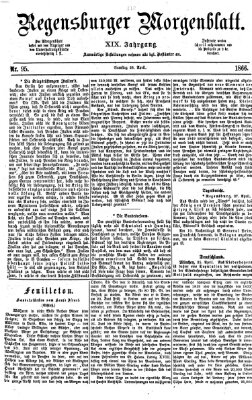 Regensburger Morgenblatt Samstag 28. April 1866