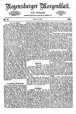 Regensburger Morgenblatt Sonntag 29. April 1866