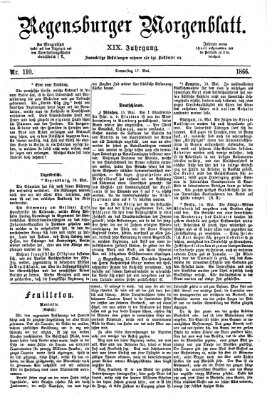 Regensburger Morgenblatt Donnerstag 17. Mai 1866