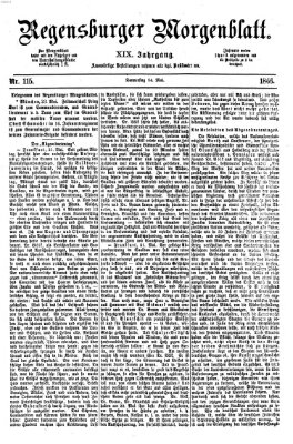 Regensburger Morgenblatt Donnerstag 24. Mai 1866