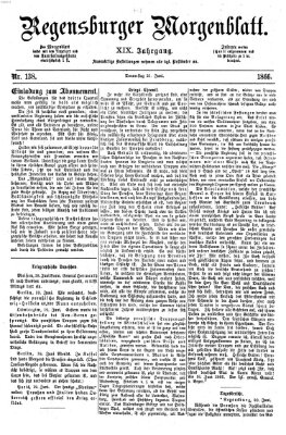 Regensburger Morgenblatt Donnerstag 21. Juni 1866