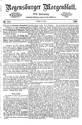 Regensburger Morgenblatt Samstag 23. Juni 1866