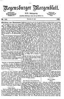 Regensburger Morgenblatt Donnerstag 28. Juni 1866