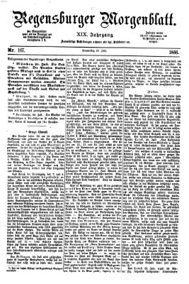 Regensburger Morgenblatt Donnerstag 26. Juli 1866