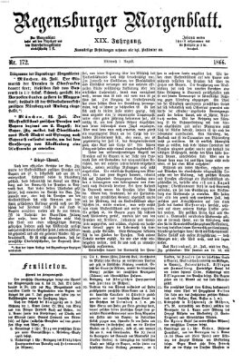 Regensburger Morgenblatt Mittwoch 1. August 1866