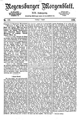 Regensburger Morgenblatt Dienstag 7. August 1866