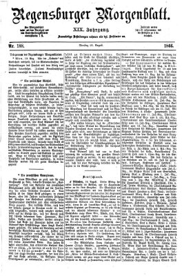 Regensburger Morgenblatt Dienstag 21. August 1866