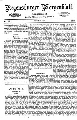 Regensburger Morgenblatt Mittwoch 29. August 1866