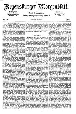 Regensburger Morgenblatt Sonntag 2. September 1866