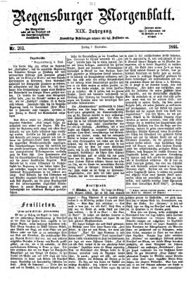 Regensburger Morgenblatt Freitag 7. September 1866