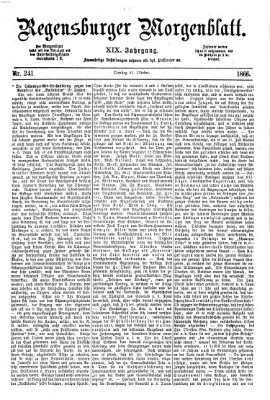 Regensburger Morgenblatt Dienstag 23. Oktober 1866