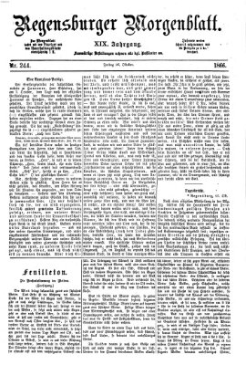 Regensburger Morgenblatt Freitag 26. Oktober 1866