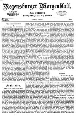 Regensburger Morgenblatt Samstag 3. November 1866