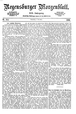 Regensburger Morgenblatt Donnerstag 8. November 1866