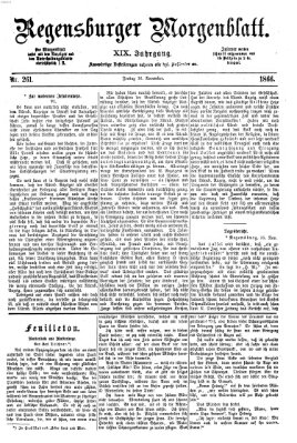 Regensburger Morgenblatt Freitag 16. November 1866