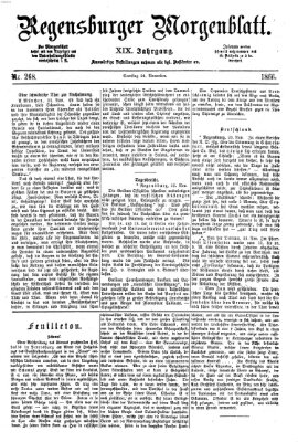 Regensburger Morgenblatt Samstag 24. November 1866