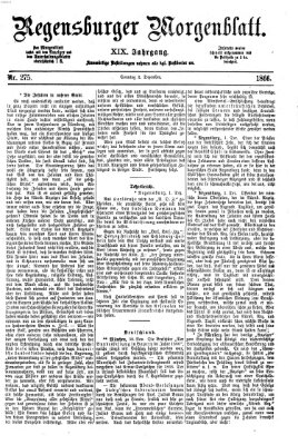 Regensburger Morgenblatt Sonntag 2. Dezember 1866