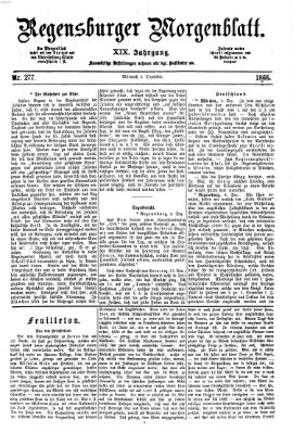 Regensburger Morgenblatt Mittwoch 5. Dezember 1866