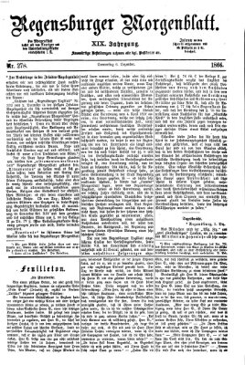 Regensburger Morgenblatt Donnerstag 6. Dezember 1866