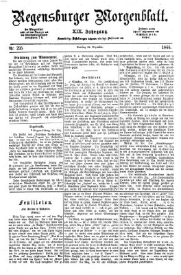 Regensburger Morgenblatt Samstag 29. Dezember 1866