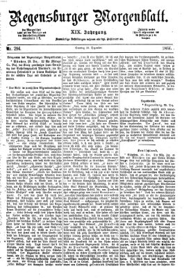 Regensburger Morgenblatt Sonntag 30. Dezember 1866