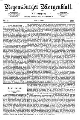 Regensburger Morgenblatt Freitag 18. Januar 1867