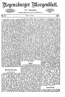 Regensburger Morgenblatt Freitag 25. Januar 1867