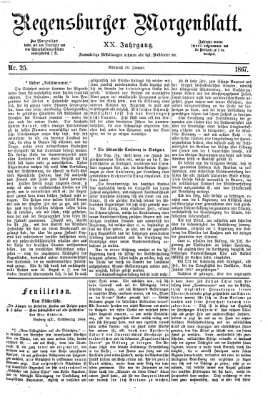 Regensburger Morgenblatt Mittwoch 30. Januar 1867