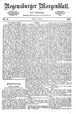Regensburger Morgenblatt Dienstag 19. Februar 1867