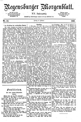 Regensburger Morgenblatt Freitag 22. Februar 1867