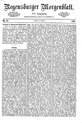 Regensburger Morgenblatt Dienstag 26. Februar 1867