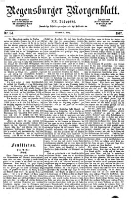 Regensburger Morgenblatt Mittwoch 6. März 1867