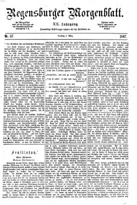 Regensburger Morgenblatt Samstag 9. März 1867