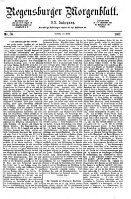 Regensburger Morgenblatt Sonntag 10. März 1867