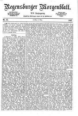 Regensburger Morgenblatt Dienstag 19. März 1867